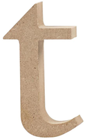 Creativ Company Holzbuchstabe T Bastelmaterial Dekoration 8 cm