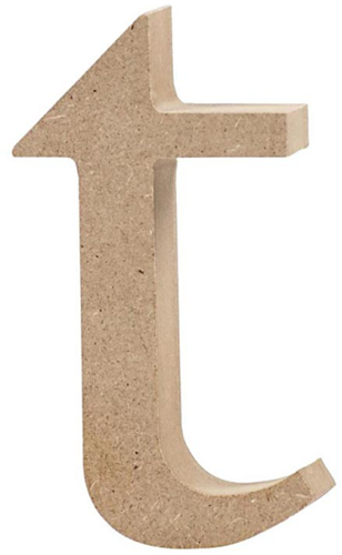 Creativ Company Holzbuchstabe T Bastelmaterial Dekoration 8 cm