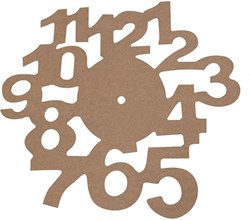Creativ Company Holz Uhr DIY Bastelprojekt 30 cm rund