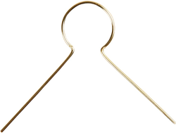 Creativ Company Metallanhänger goldfarben 22 mm Bastelzubehör 50 Stück
