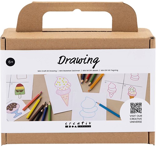 Creativ Company CC Mini-Kreativbox zum Zeichnen von Süßigkeiten