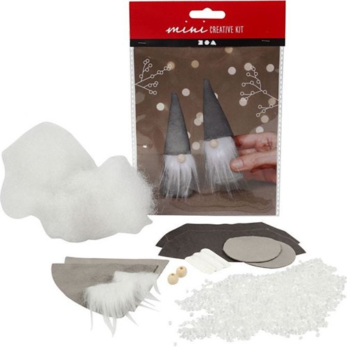 Creativ Company Bastelset skandinavische Weihnachtswichtel grau 20 cm