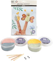 Creativ Company Bastelset Fingerpuppen Insekten Silk Clay Modellieren