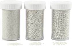 Creativ Company Mini Glassteine Perlmutt Dekoset 3x45g Basteln
