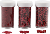 Creativ Company Mini Glassteine rot Bastelset Dekoration 3x45g