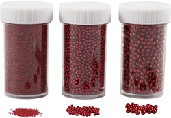 Creativ Company Mini Glassteine rot Bastelset Dekoration 3x45g