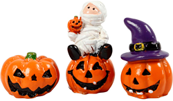 Creativ Company Halloween Mini Figuren Set - Deko Harz 3 Stück