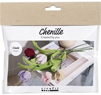 Creativ Company Bastelset Blumen Chenilledraht buntes Hobbyset
