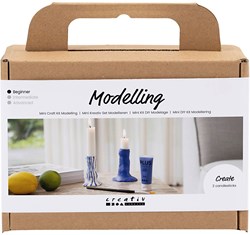 Creativ Company Bastelset Modellieren Kerzenhalter DIY Dekoration
