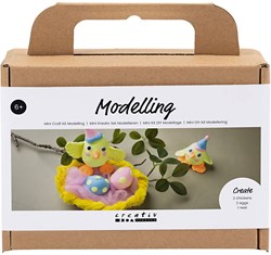 Creativ Company Mini Hobbyset Modellieren Silk Clay Ostern Bastelset