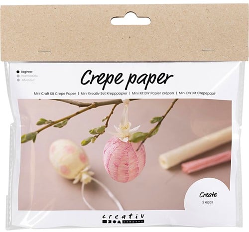 Creativ Company CC Mini Hobbyset Krepppapier 2 Eier