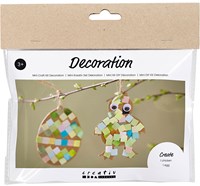 Creativ Company Bastelset Osterdekoration Ei und Küken Mosaik