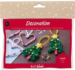 Creativ Company Bastelset Weihnachtsdeko Herzen und Bäume - Hobbyset