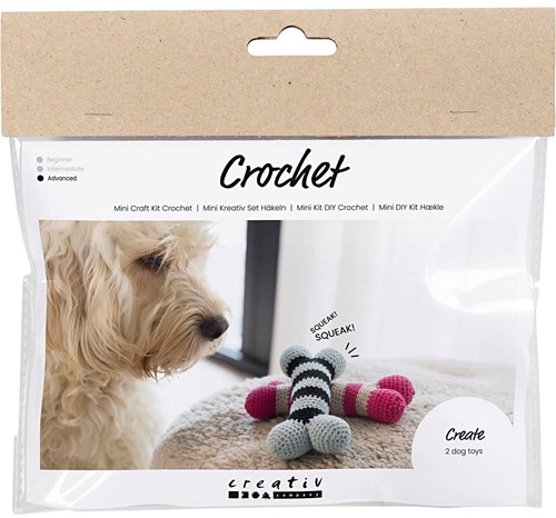 Creativ Company CC Mini Hobbyset Häkeln 2 Hundeknochen