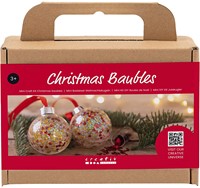 Creativ Company CC Mini Hobby Set Weihnachtskugeln Pailletten