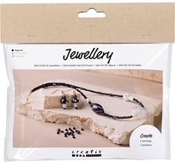 Creativ Company CC Mini Hobbyset Sieraden Zwarte Harmonie Stoere Halsketting