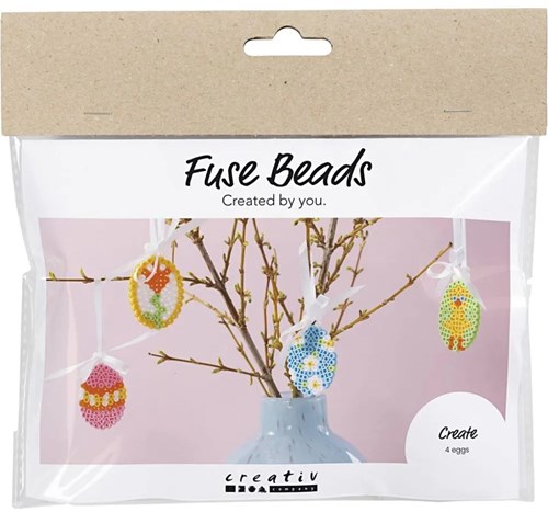 Creativ Company Bügelperlen Osterdeko Set - kreative Bastelset Eier