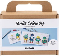 Creativ Company Bastelset Textil Dekorieren für Kinder und Erwachsene