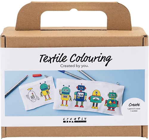 Creativ Company Bastelset Textil Dekorieren für Kinder und Erwachsene