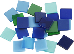 Creativ Company Mosaik Spielzeug blau grün 10x10mm 25 Gramm