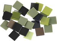 Creativ Company Mosaik Spielzeug Mini Glitzer Grün 10x10mm 25 Gramm
