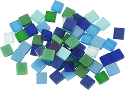 Creativ Company Mini Mosaik Spielzeug Blau Grün 5x5mm 25 Gramm