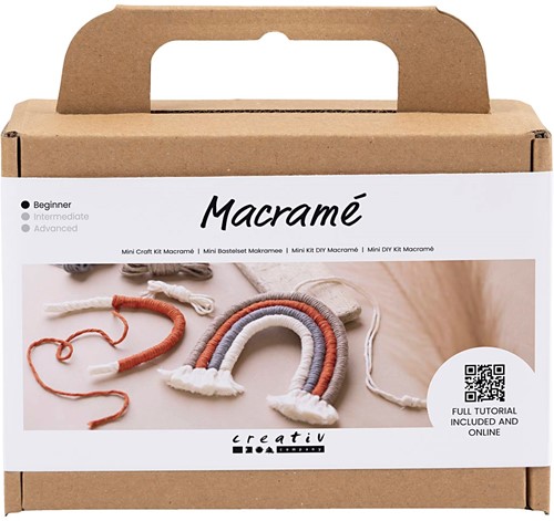 Creativ Company CC Mini Starter Set Makramee Regenbogen