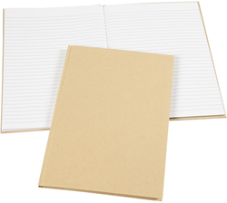 Creativ Company Notizbuch A4 Kraft liniert Naturpapier