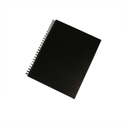 Creativ Company Notizbuch Spiralbindung schwarz 50 Seiten 120g Papier
