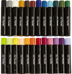 Creativ Company Ölpastelle Pastellfarben 24 Stück kreative Set