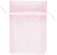 Creativ Company Organza Geschenkbeutel rosa 7x10 cm 10 Stück