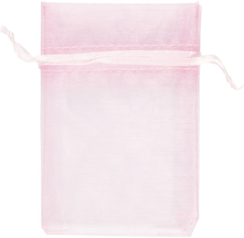 Creativ Company Organza Geschenkbeutel rosa 7x10 cm 10 Stück