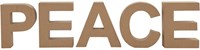 Creativ Company Deko Buchstaben Pappmaché Peace Set 5 Stück