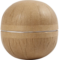 Creativ Company CC Papier zweiteiliger Ball 8 cm 4 Stück Kraft