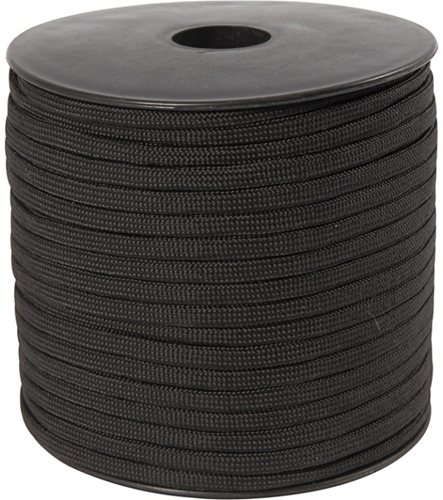 Creativ Company Makramee Seil schwarz 5 mm 50 Meter Paracord