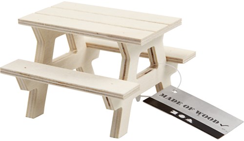 Creativ Company Holz Picknicktisch Mini Deko Spielzeug