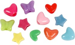 Creativ Company CC Kunststoffperlen Figuren 10 mm Multi 280 Stück