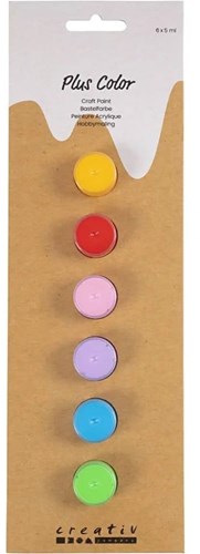 Creativ Company Acrylfarben Set bunt - 6x5 ml für kreatives Malen