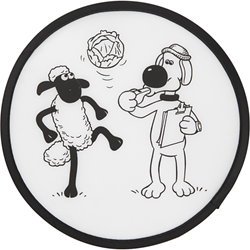 Creativ Company Frisbee Spielzeug Shaun und Bitzer 25 cm Stoff