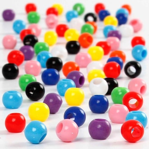 Creativ Company CC Pony Perlen 6 mm Multi 600 Stück