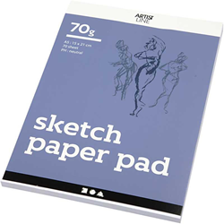 Creativ Company Skizzenblock A5 Zeichenpapier 70gr 70 Blatt weiß