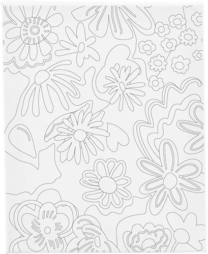Creativ Company Malleinwand Blumen 24x30 cm - Malen und Basteln
