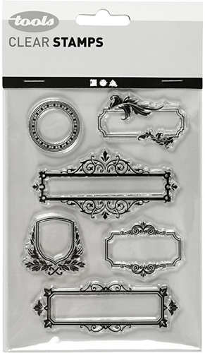 Creativ Company CC Silikonstempel Rahmen Ornamente 15,5 cm