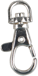 Creativ Company Schlüsselanhänger mit Drehauge 40 mm silber - 2 Stück Set