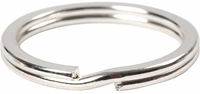 Creativ Company Schlüsselringe silber 28 mm - 4er Set Schlüsselanhänger
