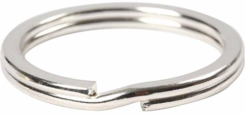 Creativ Company Schlüsselringe silber 28 mm - 4er Set Schlüsselanhänger