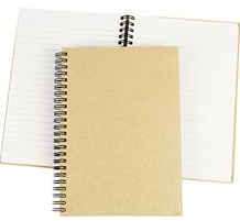 Creativ Company Notizbuch A5 Spiralbindung Kraftpapier liniert 80 Seiten