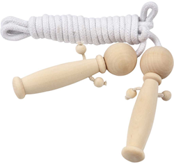 Creativ Company Springseil Spielzeug mit Holzgriffen in Puppenform