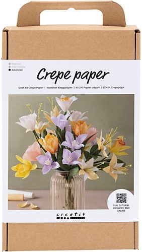Knutselset crÃªpepapier bloemen maken