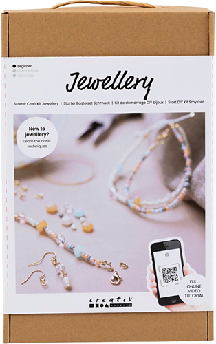 Creativ Company Schmuck Starterset - Bastelset für Kinder und Erwachsene